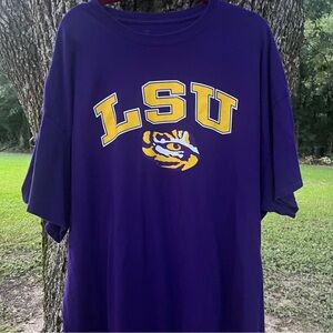 LSU SHORT SLEEVE T SHIRT BIG AND TALL 4X LOUISIANA STATE UNIVERSITY TIGERS GUC